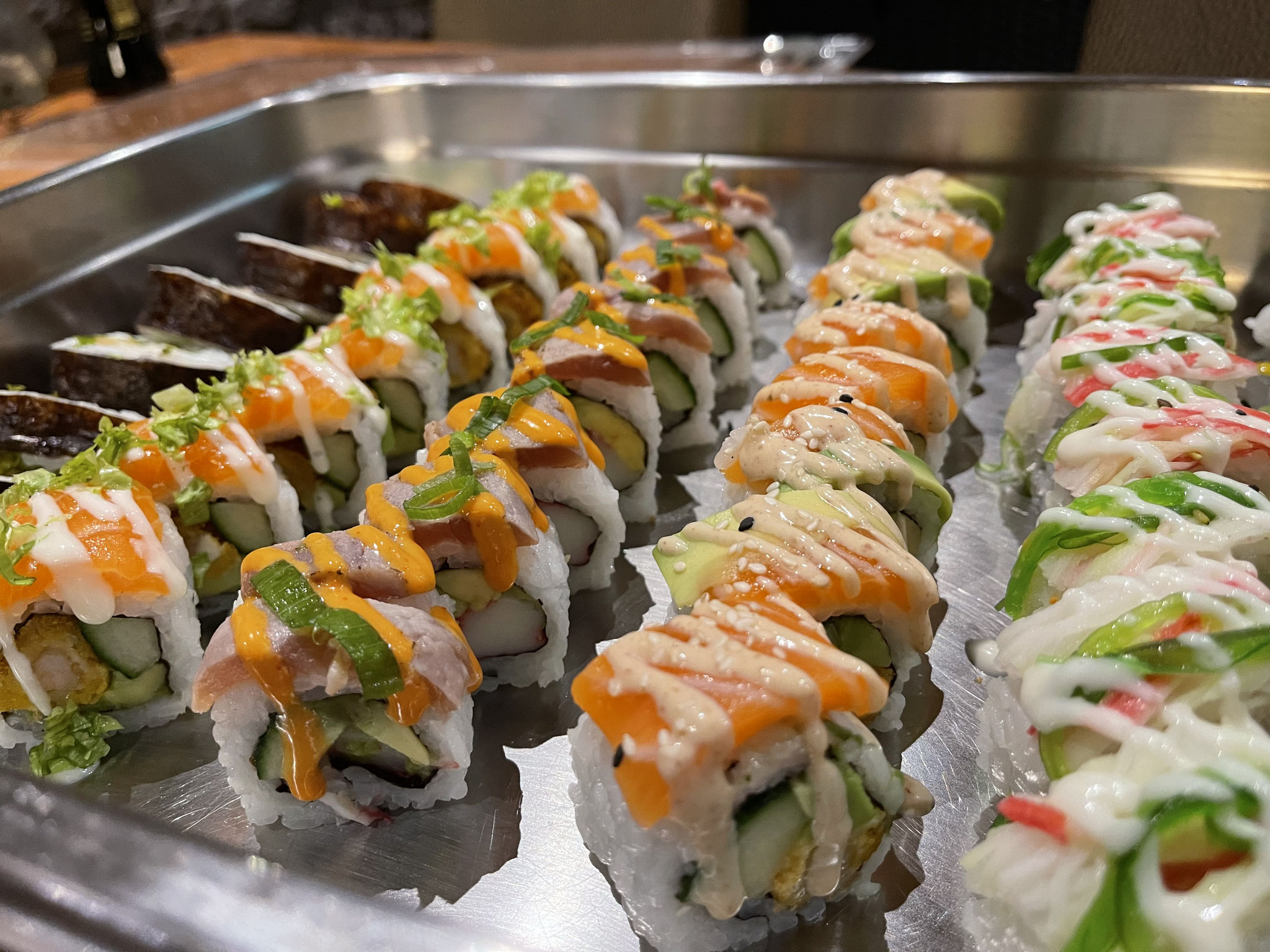 Frische Sushi-Auswahl